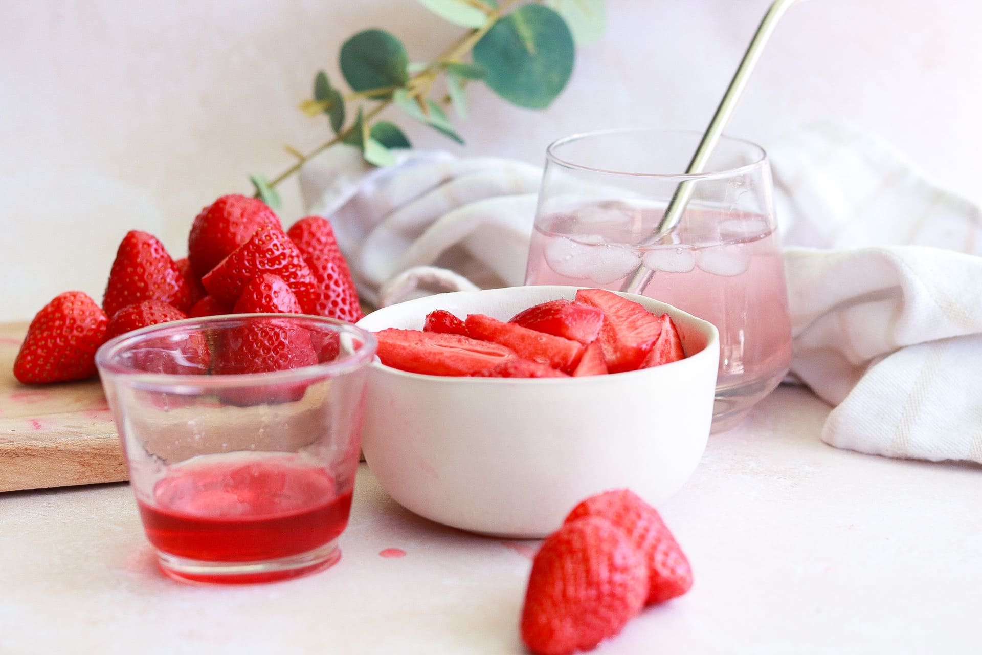 Sirop de queues de fraises - L'ananas blonde